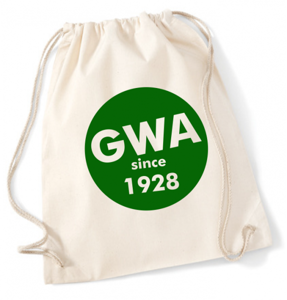 GWA 1928 Rucksack Beutel Schuhbeutel schwarz