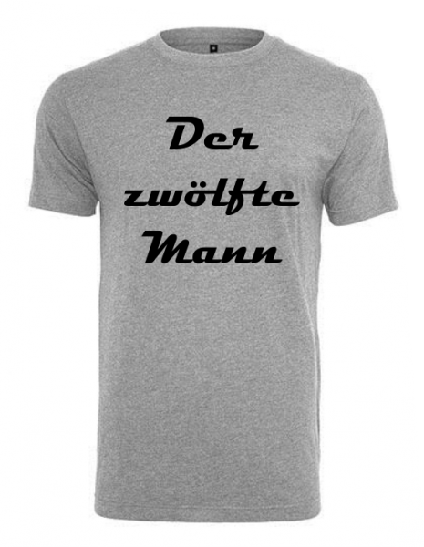 Der Zwölfte Mann Herren Shirt grau